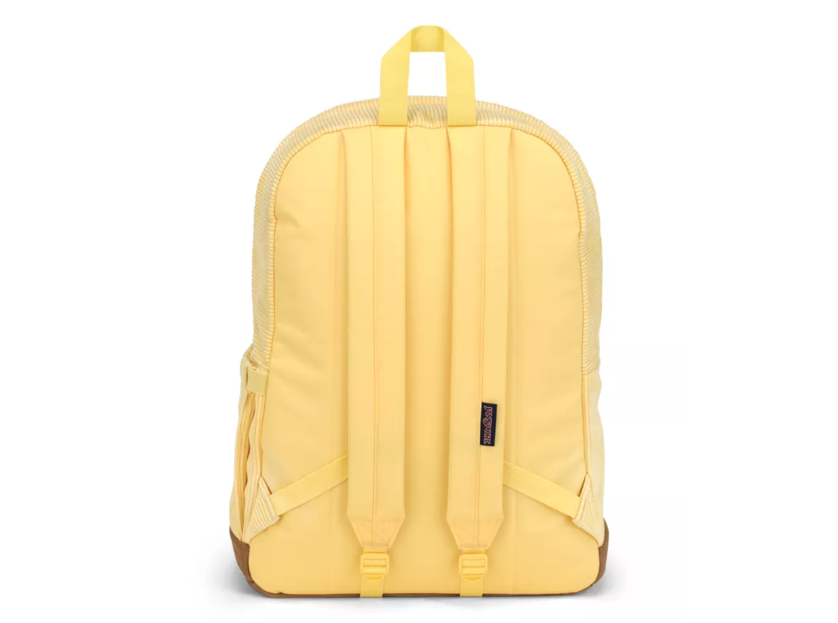 Pale yellow jansport backpack top